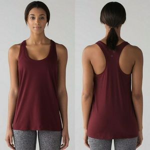 Maroon lululemon racerback workout tank